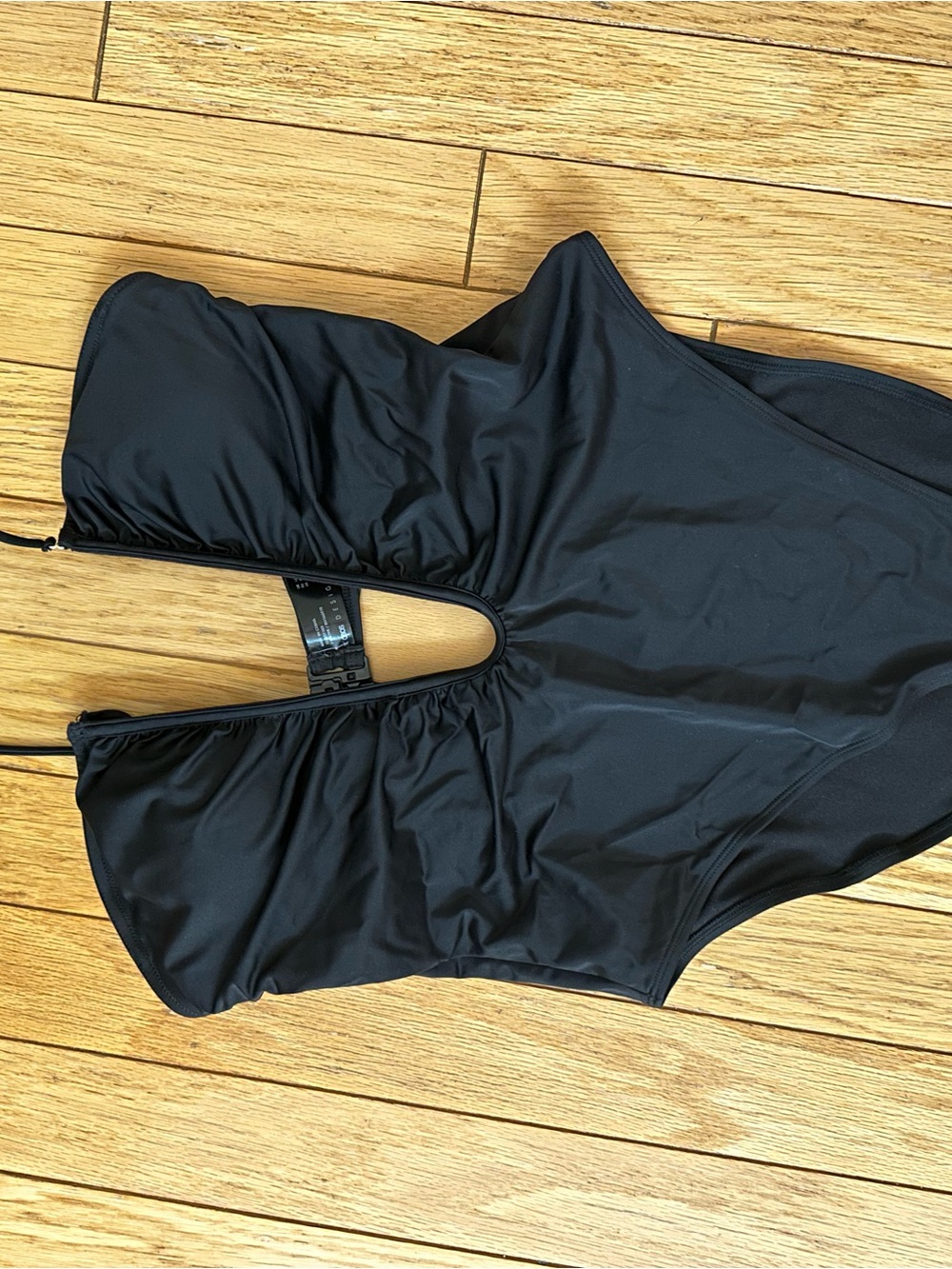 ASOS Black One-Piece Swimsuit with Center Cutout